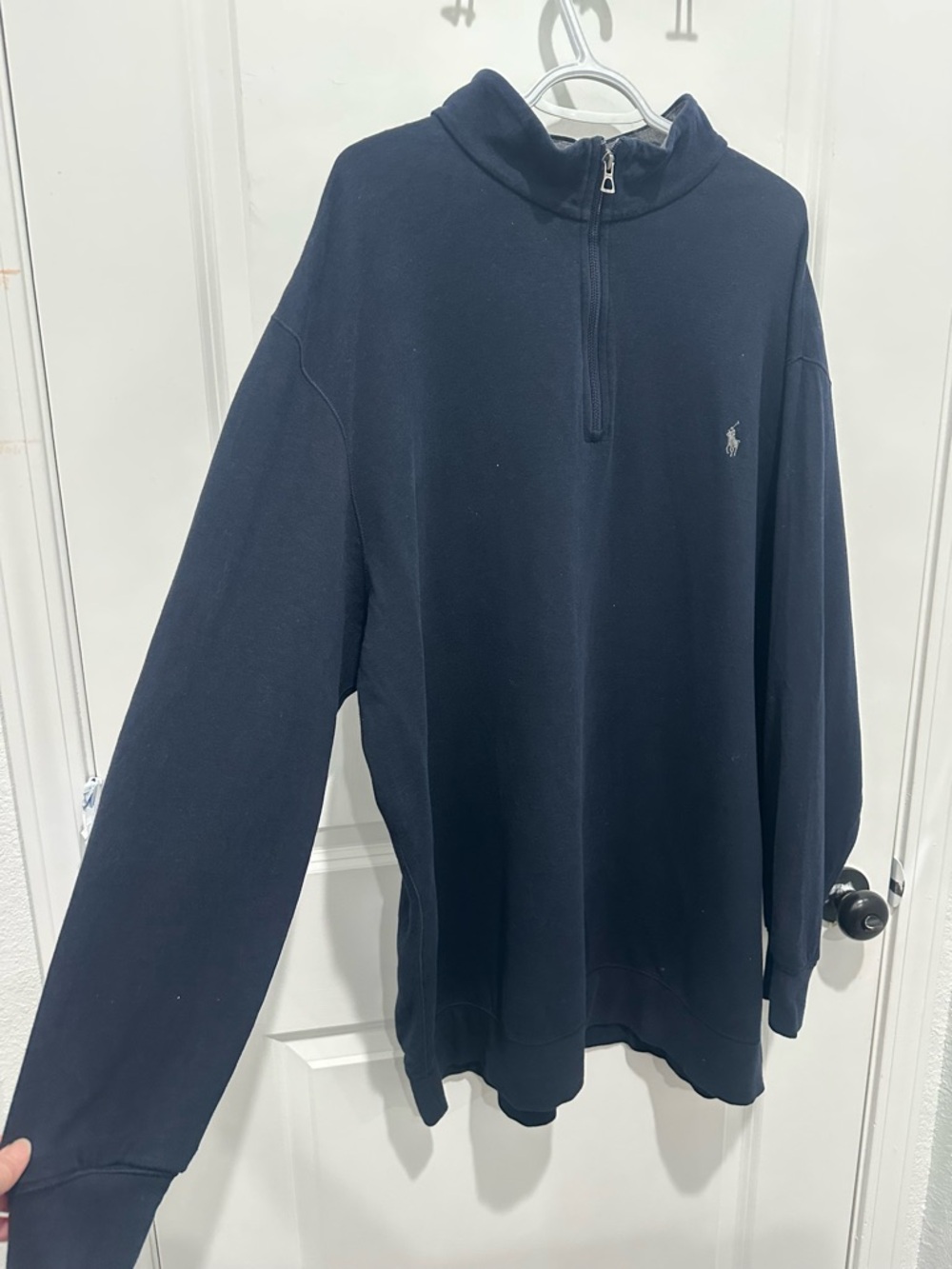 Polo Ralph Lauren Performance Men's Navy Quarter-Zip Sweatshirt SZ 2X Tall
